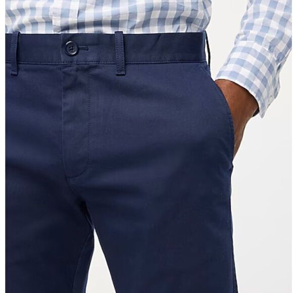 J. Crew Factory Slim-fit flex chino pant in Navy Blue EUC size 32/34 - Picture 5 of 11